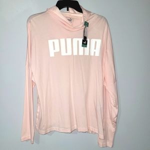 PUMA Urban Light Cover-Up Hooded Shirt - Light Pink (Pearl)